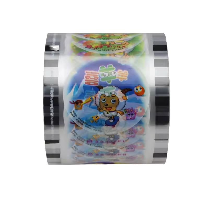 Logotipo impreso personalizado de plástico desechable de burbujas Boba Tazas de té sellador rollo de impresión personalizada Pp Pet 95Mm Sello Taza de sellado de película