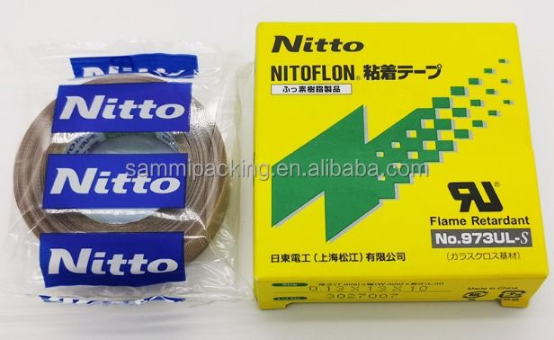Nitto 973UL cinta adhesiva de silicona de alta calidad resistente al calor de PTFE