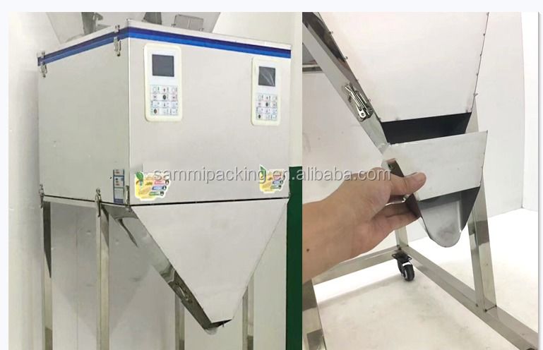 Máquina automática de llenado de polvo de alta calidad de 50-5000g para partículas, té, granos, nueces, envasado y pesaje
