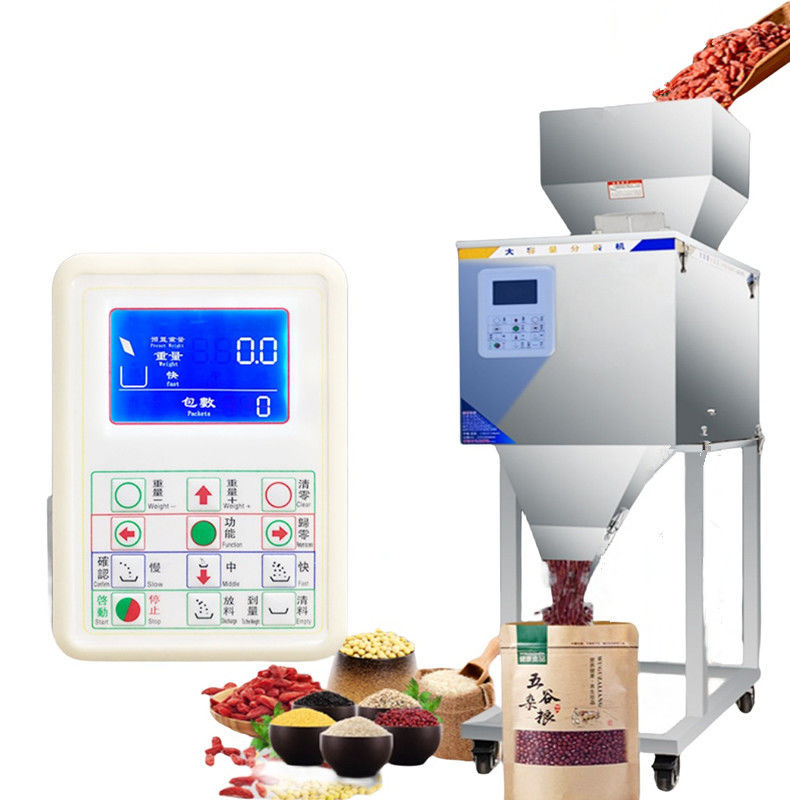 Máquina de llenado de gránulos de polvo en oferta en 2025 Máquina de llenado y pesaje de bolsas de té y frijoles con sensor para barril