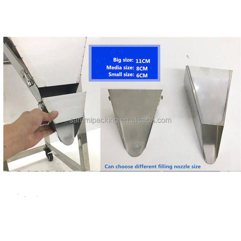 Precio de fábrica Muti-propósito de grano de polvo de pesaje y máquina de llenado de frijoles bolsas de té máquina de llenado con gran salpicadora