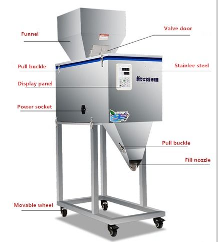 Máquina de pesaje profesional de bajo costo para llenado de barriles y ensacado de polvo/partículas/granos con pesador automático