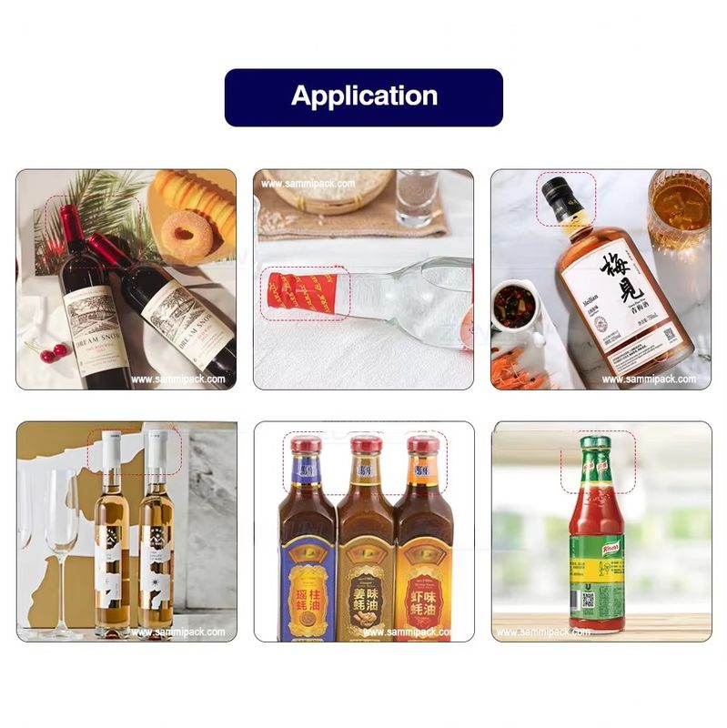 Máquina de embalaje retráctil de sellado de tapas de alta calidad / Máquina de etiquetado de mangas retráctiles para tapas de botellas / Máquina de envoltura retráctil de mangas