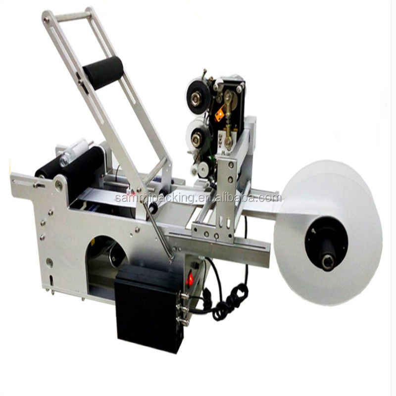 MT-50D 2 en 1 Máquina semiautomática redonda de etiquetado de botellas de jugo con máquina de impresión de fecha