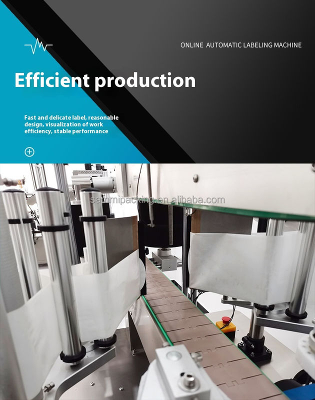 Aplicador de etiquetas de dos lados de escritorio para botellas cuadradas Máquina automática de etiquetas de botellas de vidrio de plástico plano redondo con transportador