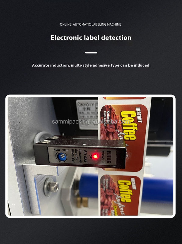 Máquina Etiquetadora de Doble Cara Delantera y Trasera de Alta Velocidad - Etiquetadora Adhesiva Automática Precisa para Botellas de Cosméticos/Vino