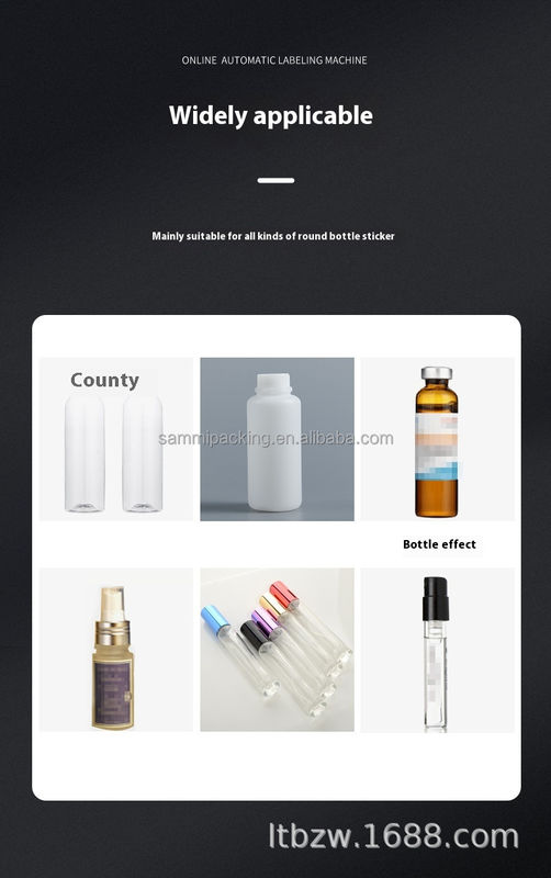 Máquina de etiquetado automático de escritorio de alta velocidad - etiqueta autoadhesiva de botella redonda precisa con transporte precio de fábrica
