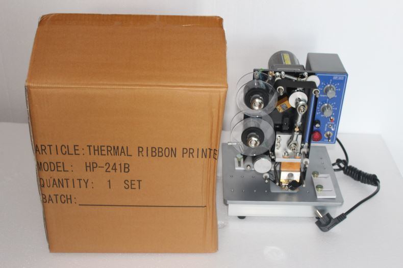 Nueva máquina de impresión de código de cinta de color caliente semiautomática