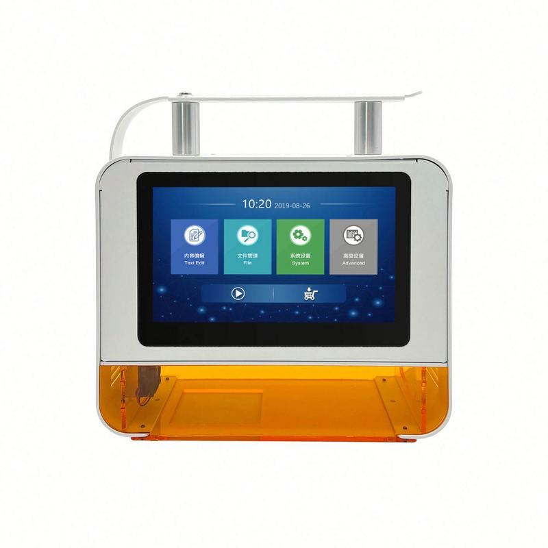 Garantía de buena calidad al 100% Impresora láser UV de escritorio portátil con código de fecha y logotipo, máquina de marcado láser de fibra