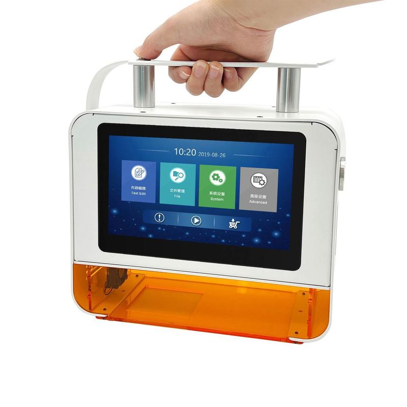 Garantía de buena calidad al 100% Impresora láser UV de escritorio portátil con código de fecha y logotipo, máquina de marcado láser de fibra