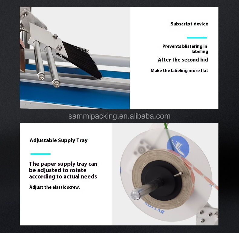 Máquina de etiquetado de alta precisión a precio de fábrica para botellas planas, cajas, tarjetas, bolsas - Etiquetadora autoadhesiva superior e inferior