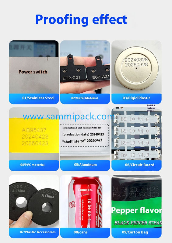 Máquina de codificación láser de grado industrial para impresora de inyección láser de alta velocidad para botellas