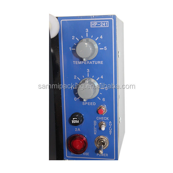 Máquina de impresión eléctrica semiautomática de estampado de fecha y numeración de bolsas de película de papel de aluminio