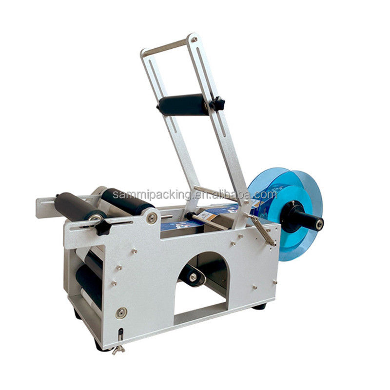 MT-50 Máquina de etiquetado de etiquetas adhesivas semiautomáticas para botellas redondas Jarras para envases de vidrio de papel metálico Uso de alimentos Nuevo usado