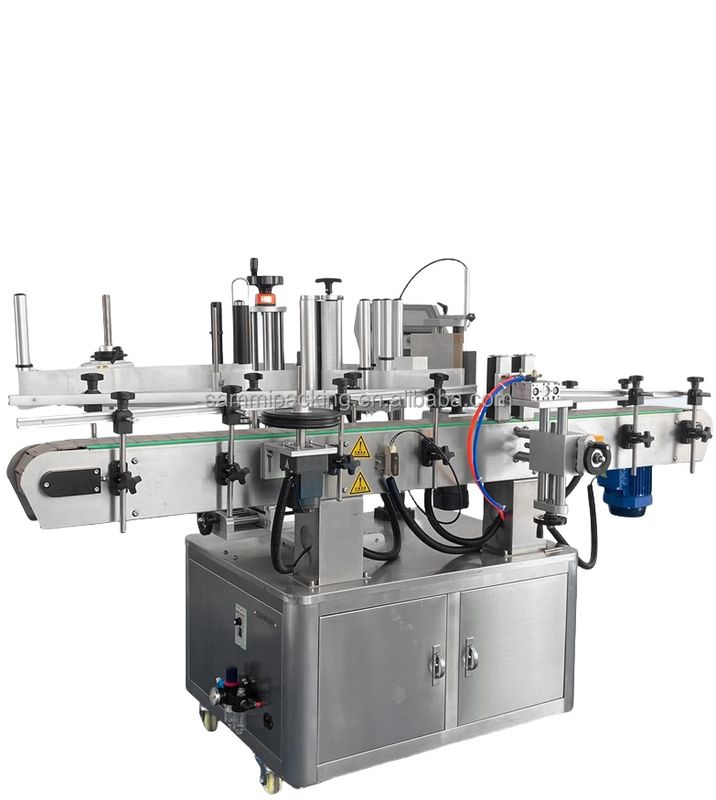 2024 Ventas en China Máquinas de etiquetado de cilindros semiautomáticas confiables Alimentadas eléctricamente con componentes PLC Envasado de cartón de madera