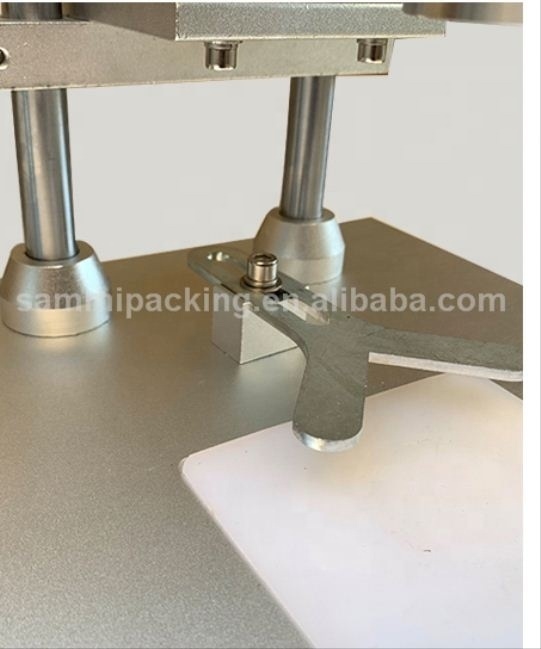 Máquina selladora de botellas cosméticas semiautomática, Máquina taponadora manual para tapón de plástico
