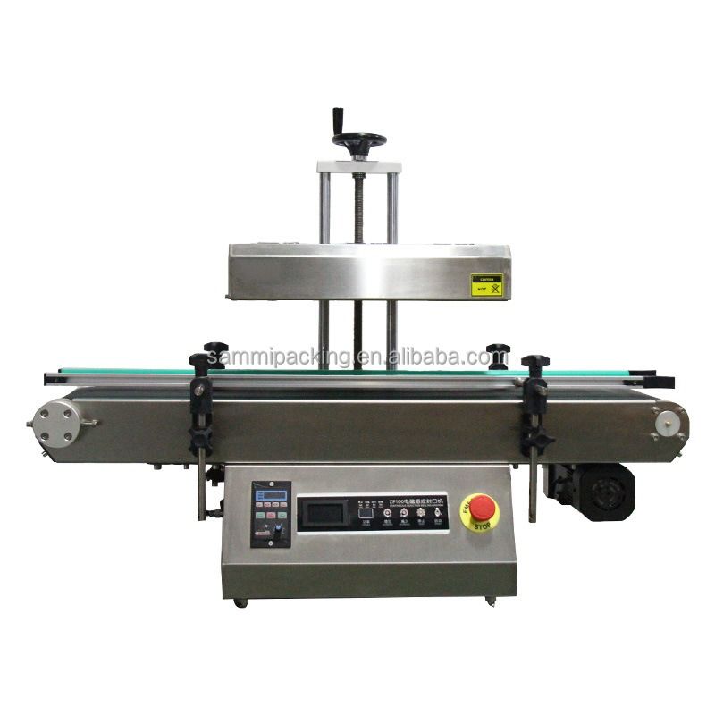 Máquina de sellado por inducción térmica con tapa de papel de aluminio, sellador por inducción para botellas, latas para máquinas de embalaje de bebidas