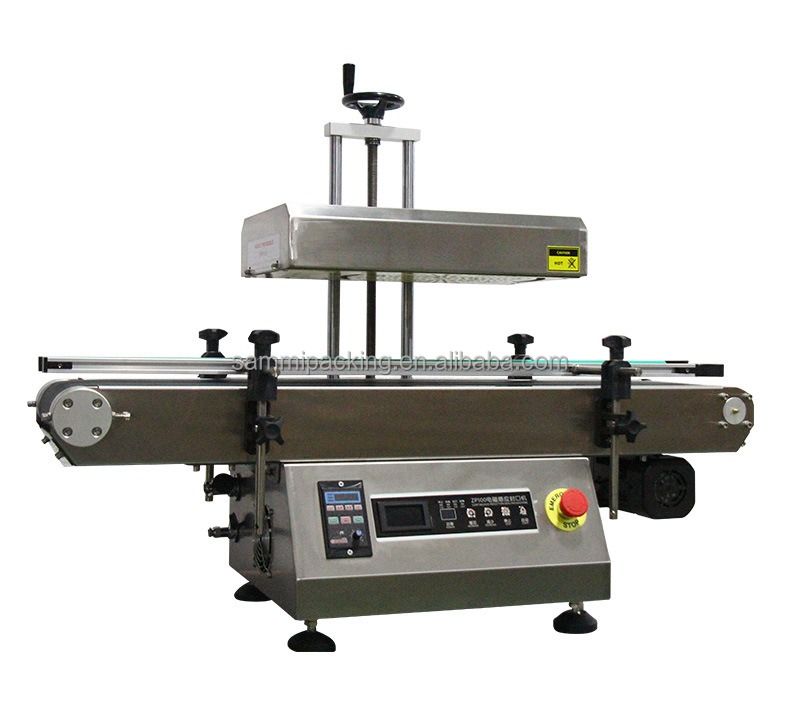 Máquina de sellado por inducción térmica con tapa de papel de aluminio, sellador por inducción para botellas, latas para máquinas de embalaje de bebidas