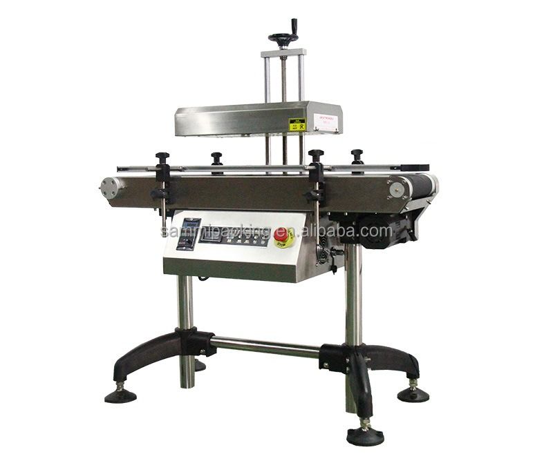 Máquina de sellado por inducción térmica con tapa de papel de aluminio, sellador por inducción para botellas, latas para máquinas de embalaje de bebidas