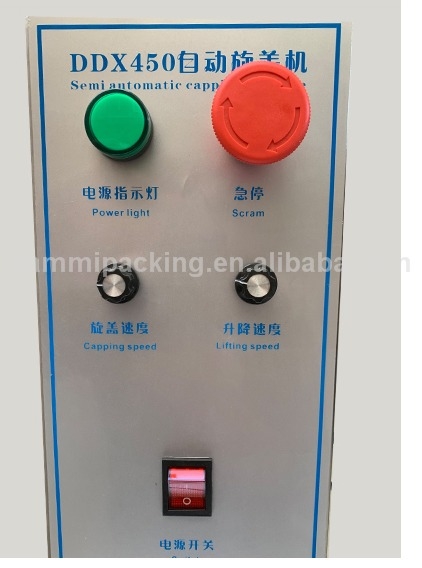 Mejor precio Máquina de tapado eléctrico de escritorio DDX-450 Tapador de botellas de vidrio y plástico para aplicaciones de bebidas