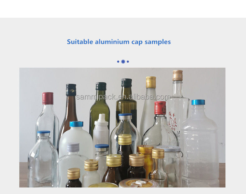 Fácil de operar Semi-automático máquina de tapón de cuerda whisky licor para botellas de vidrio tapa de botella de vino