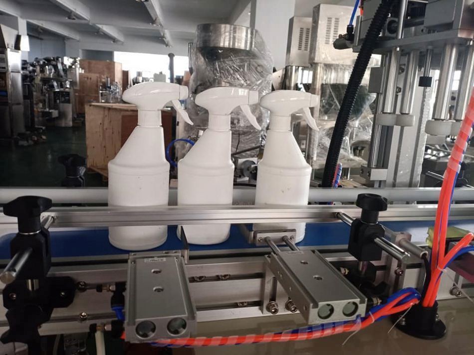 Venta Directa de Fábrica Nuevo Diseño Máquina Tapadora Automática Neumática de Mesa para Botellas de Plástico y Tarros, Máquina Tapadora