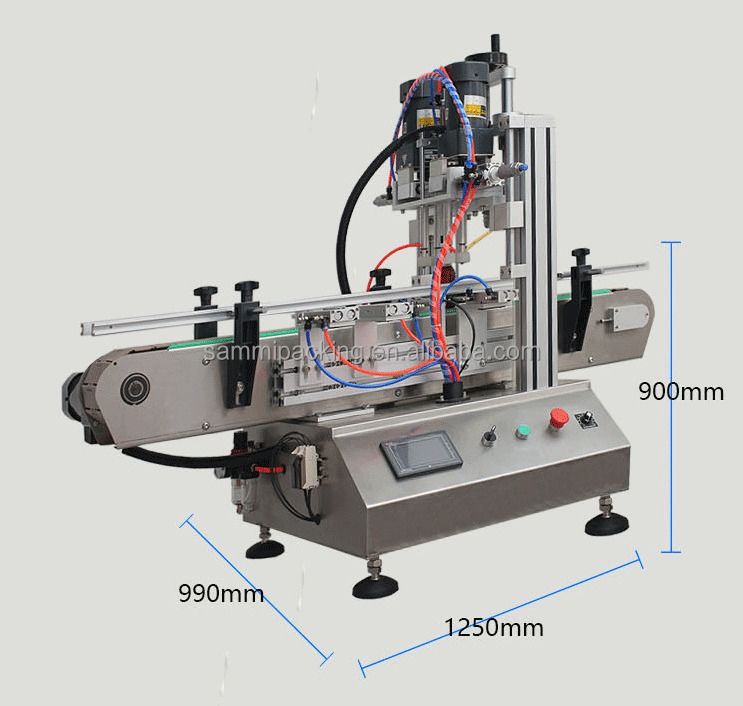 Apagador automático de tapones de botellas Control de par digital Máquina de tapón de tapón de botellas de aceite esencial