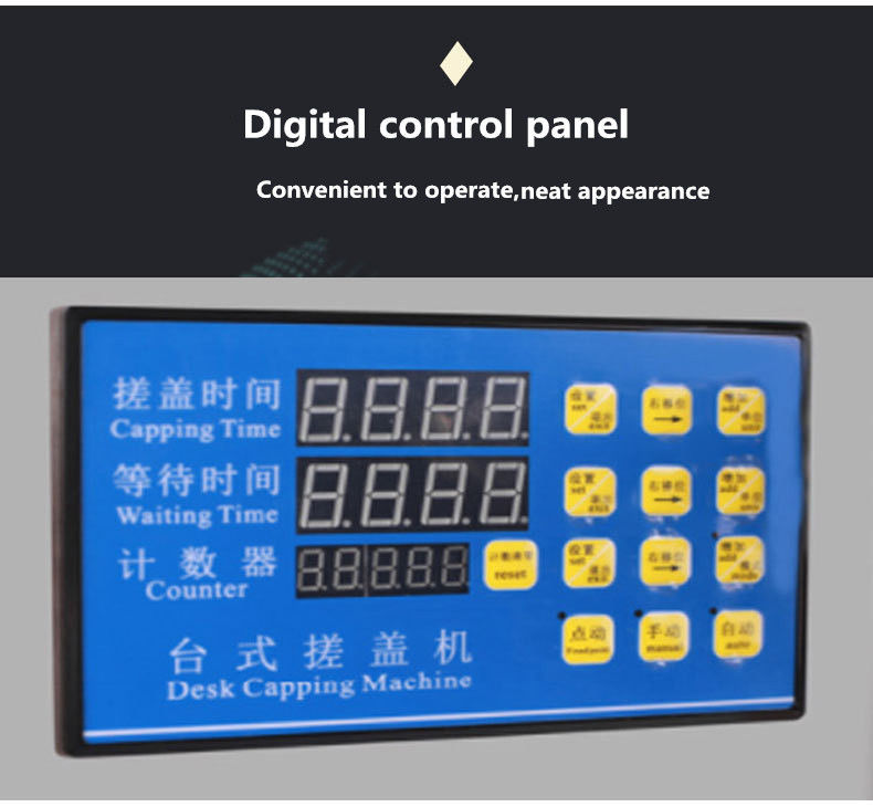 Equipo de tapado de botellas de plástico industrial duradero