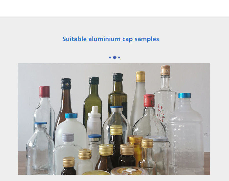 Máquina de crimpado y tapado de tapas de aluminio ROPP de bajo precio para botellas de vidrio de vino, licor y vodka, 1 año de garantía