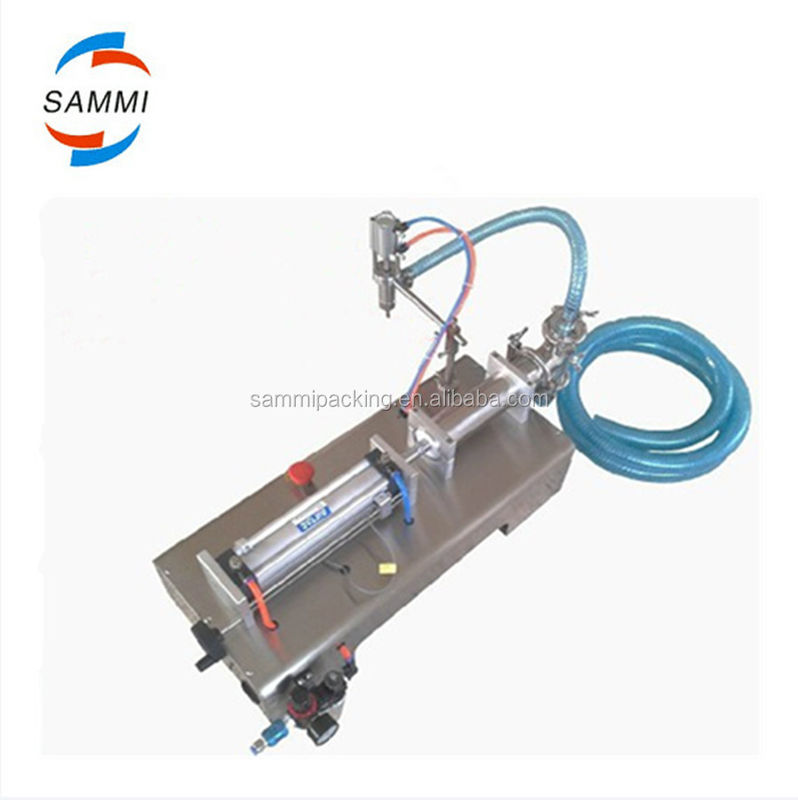 Máquina de llenado de líquido de pistón de cabeza única de alta eficiencia, 100-1000 ml de agua, aceite, jugo, bebida, máquina de llenado para botellas/latas