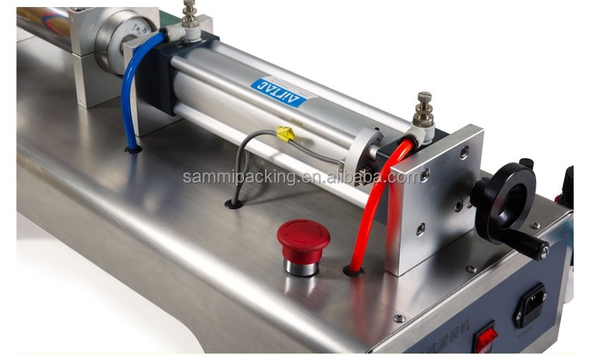 Máquina de llenado de líquido de pistón de cabeza única de alta eficiencia, 100-1000 ml de agua, aceite, jugo, bebida, máquina de llenado para botellas/latas