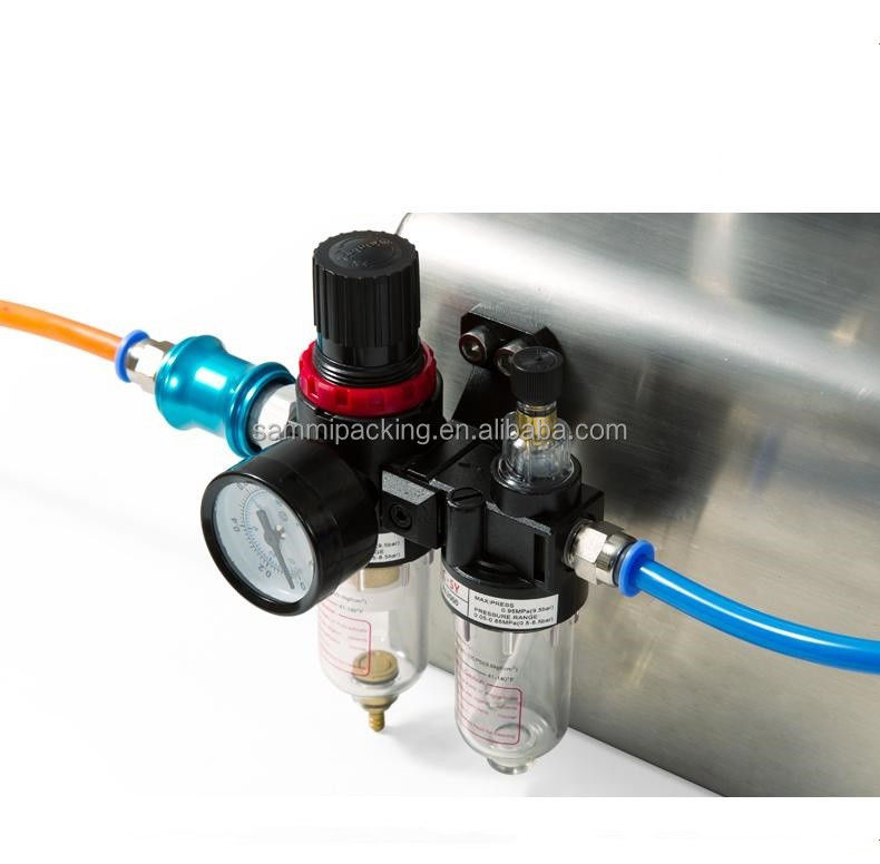 Máquina de llenado de líquido neumático de pistón de alta calidad Llenador de líquido de gran capacidad para detergente de aceite de jugo de leche de soja