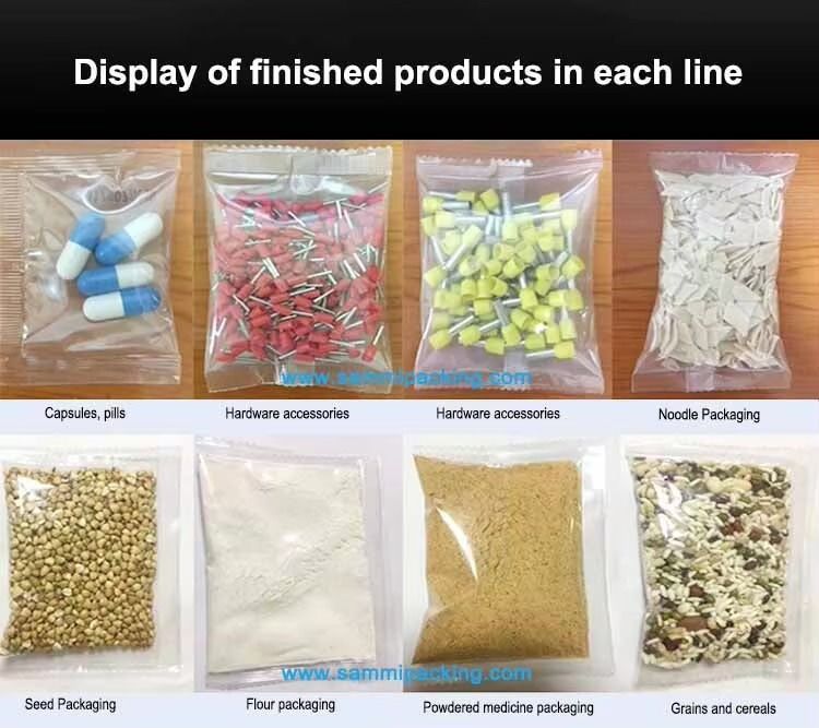 Fabrica directa 50-500g Máquina de embalaje automática multifunción para envasado de bocadillos en polvo granulado con 1 año de garantía