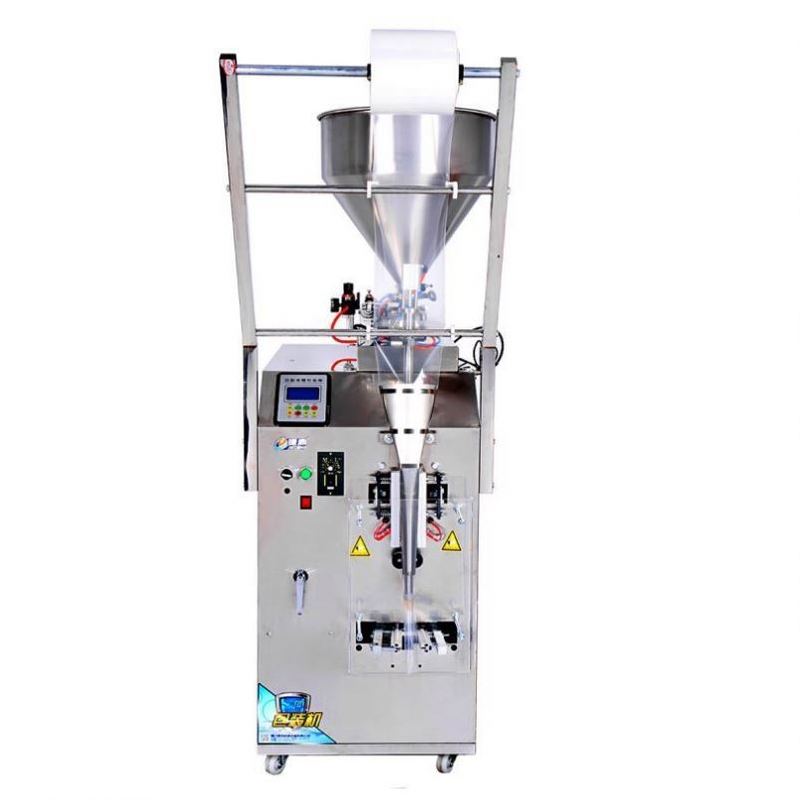 Máquina empacadora automática de bolsas Doypack de pie ecológica en oferta, componente de motor central accionado eléctricamente con material de madera y productos químicos