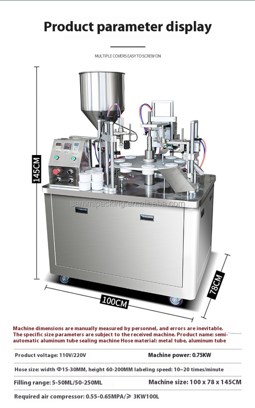 Precio de fábrica Automático sellador de tubos ultrasónicos de alta velocidad tipo rotativo tubo blando de llenado y sellador de la máquina para cosméticos