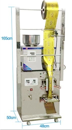 Máquina de embalaje vertical multifuncional automática para ensalada de verduras granos de azúcar especias para pequeñas empresas