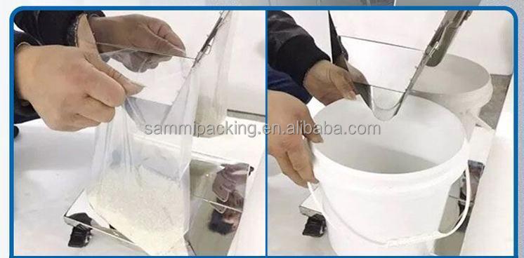 Máquina automática de llenado y pesaje de polvo de 110V/220V para té, semillas, granos y nueces con tolva grande