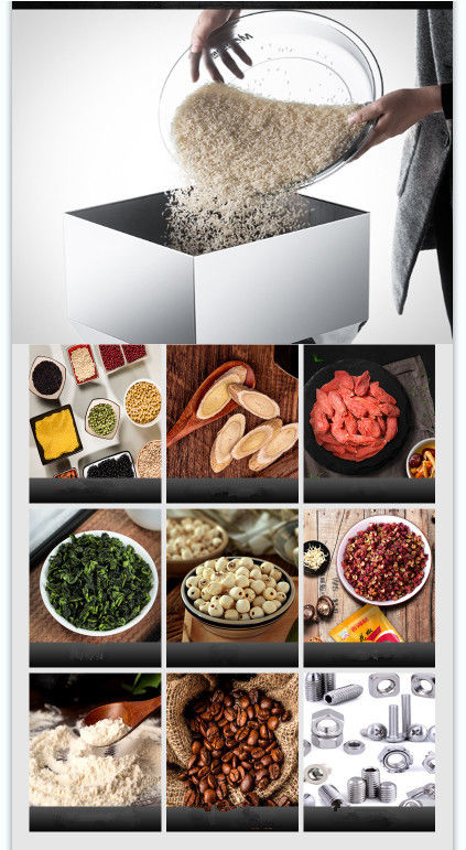 Máquina automática de llenado y pesaje de polvo de 110V/220V para té, semillas, granos y nueces con tolva grande