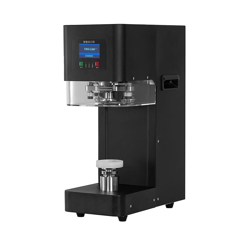 2025 Máquina de sellado automático de latas de alta eficiencia Manual eléctrico impulsado para café soda cerveza lata pop sellado para botellas de vidrio