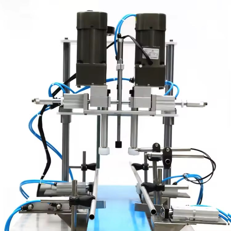 Máquina de tapado semiautomática de alta eficiencia a precio de fábrica, diseñada para líneas de agua mineral, botellas de plástico y pulverizadores