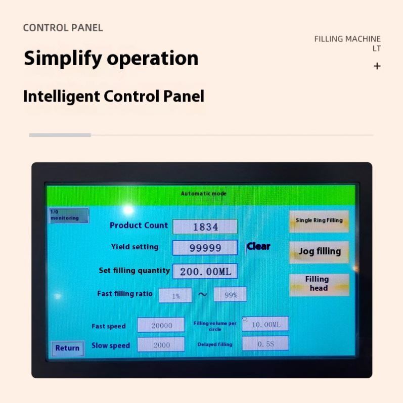 Máquina de llenado de pasta de crema cosmética de loción de cacahuete