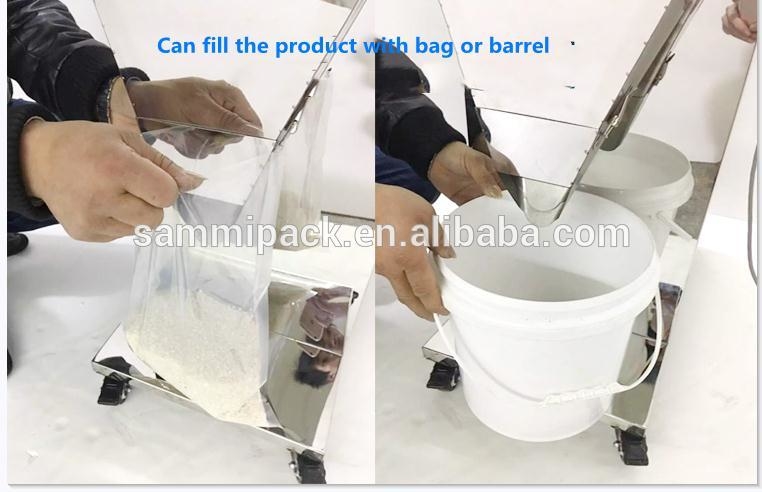 100-5000g Vibración Bolsa de té de granos de café Bolsa de polvo Bolsa de embalaje semiautomática Máquina de llenado de pesaje