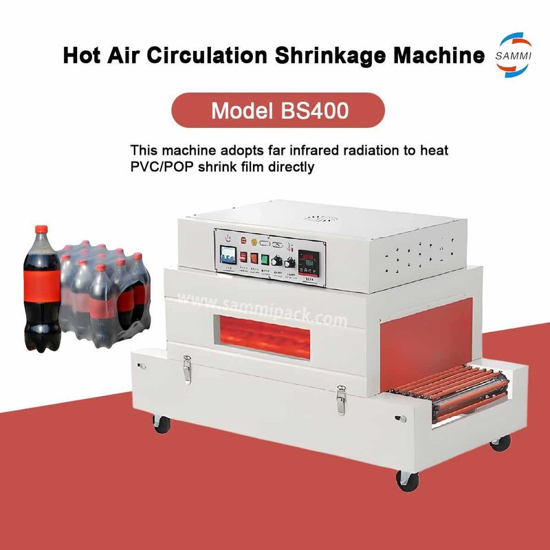 Venta en caliente de PVC automático/POF/PE túnel térmico máquina de envoltura de encogimiento de encogimiento de máquina para botellas de bebida precio de fábrica