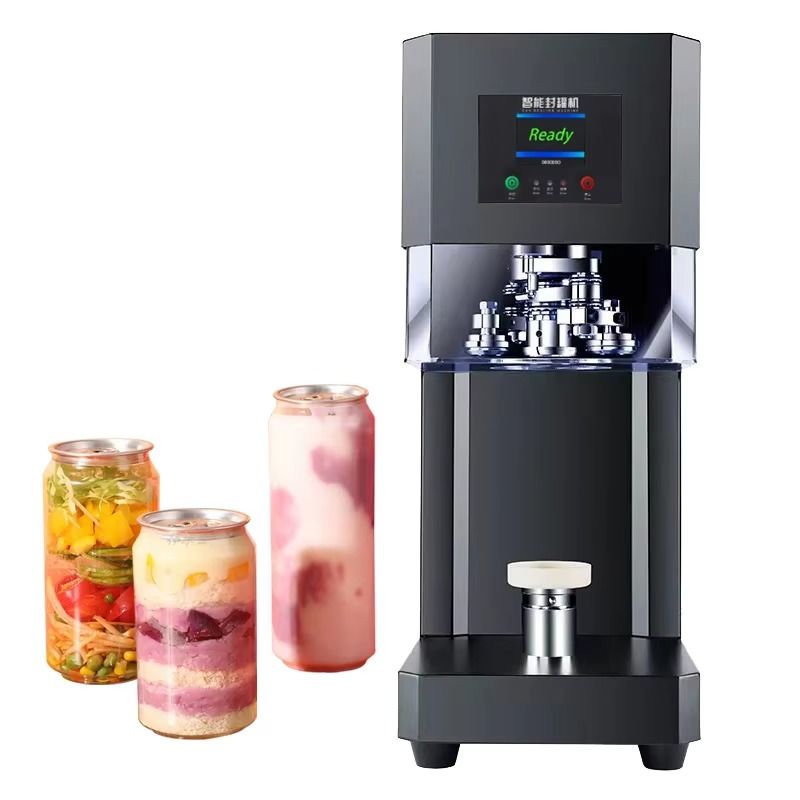 Nuevo en stock Boba té soda cerveza lata sellador máquina automática botellas eléctricas mascotas lata sellador máquina lista para el envío