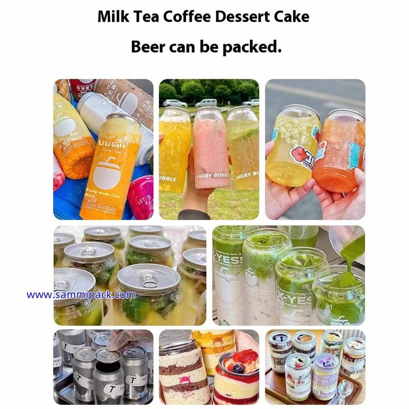 Nuevo en stock Boba té soda cerveza lata sellador máquina automática botellas eléctricas mascotas lata sellador máquina lista para el envío