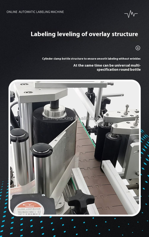 Aplicadora de etiquetas adhesivas de viales de alta velocidad para ampollas de agua, máquina automática de etiquetado de botellas redondas de vidrio