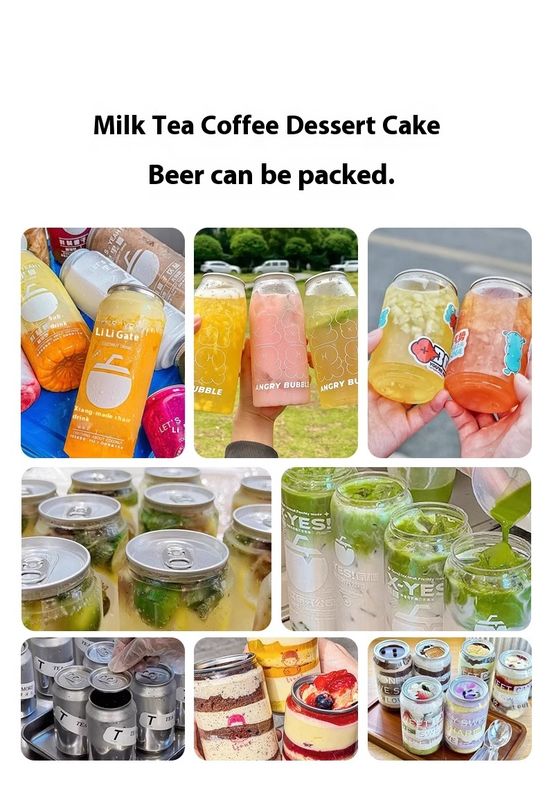 Máquina selladora semiautomática de latas PET accionada eléctricamente, en oferta para sellado de boba, refrescos y cerveza, a bajo precio