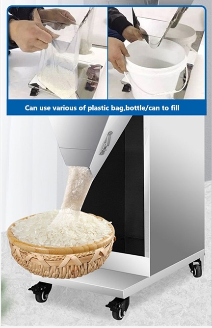 Máquina de llenado de polvo de especias seca de alta calidad de 2500 g, dispensador de gránulos para bebidas de agua, granos, nueces y sal