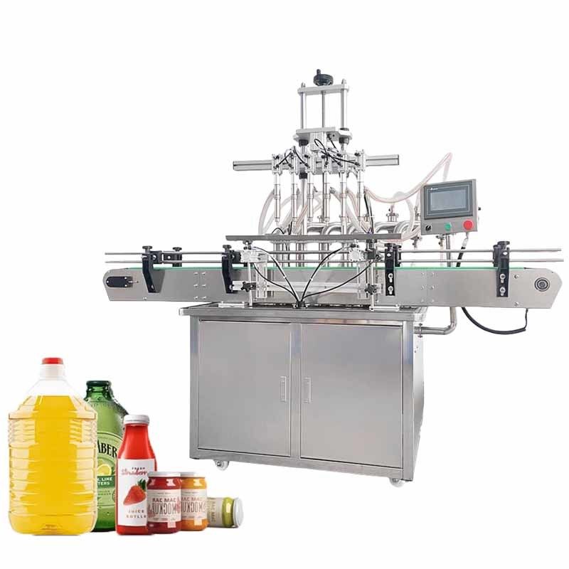Línea de producción automática de llenado de líquido automática automática de llenado de líquido para botellas pequeñas automática máquinas de tapado y etiquetado