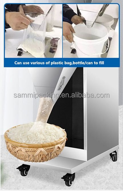 Más reciente 100-2500g Máquina de distribución de té de gran capacidad Relleno de polvo Máquina de pesaje semiautomática